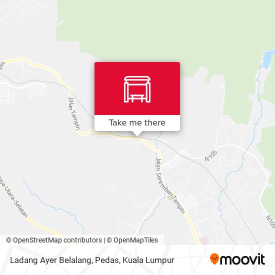 Ladang Ayer Belalang, Pedas map
