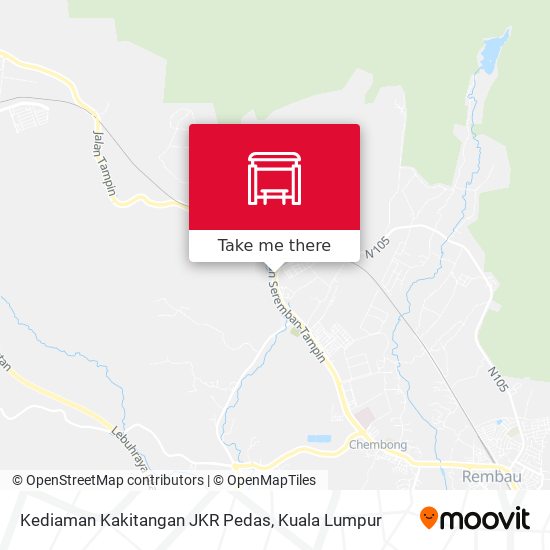 Kediaman Kakitangan JKR Pedas map
