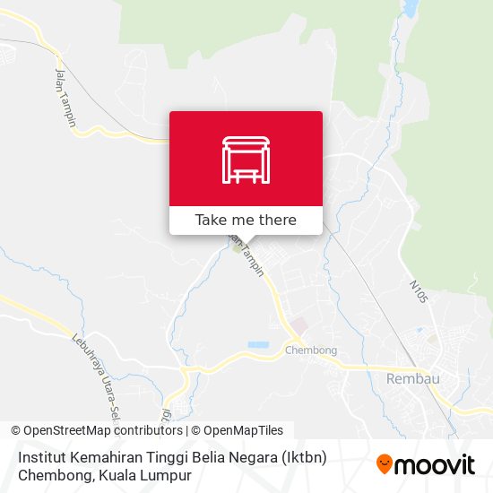 Institut Kemahiran Tinggi Belia Negara (Iktbn) Chembong map