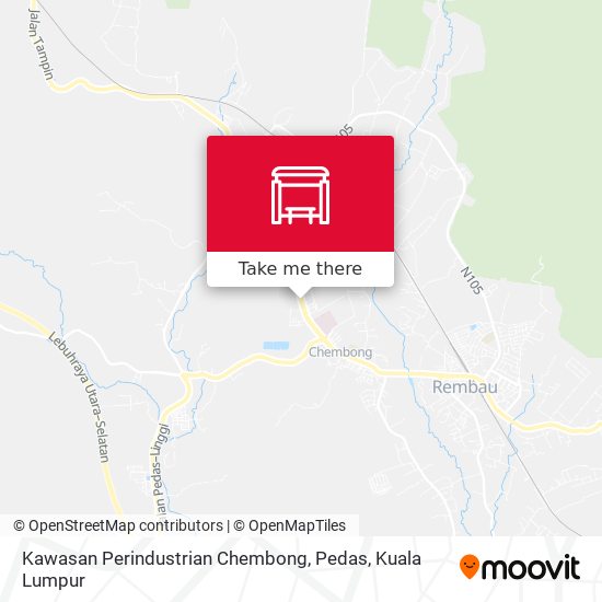 Peta Kawasan Perindustrian Chembong, Pedas