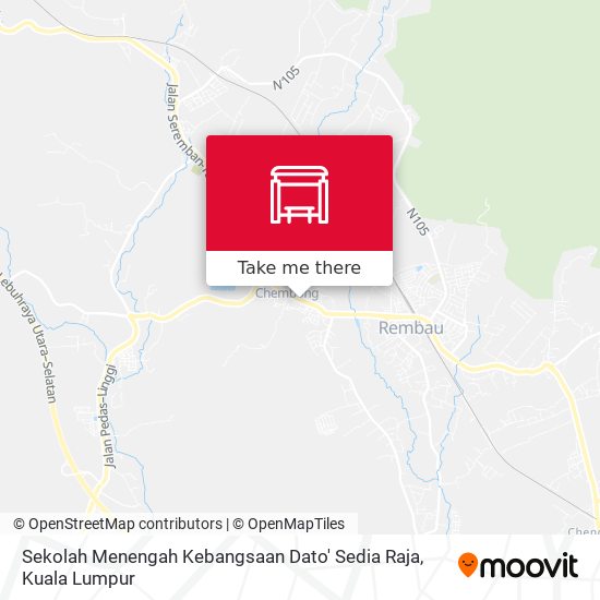 Peta Sekolah Menengah Kebangsaan Dato' Sedia Raja