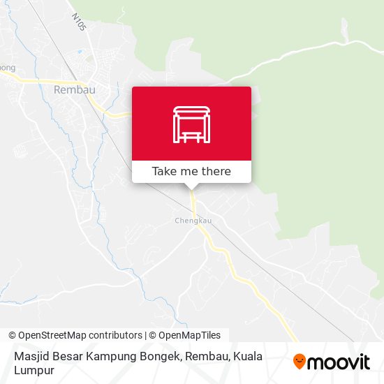 Peta Masjid Besar Kampung Bongek, Rembau