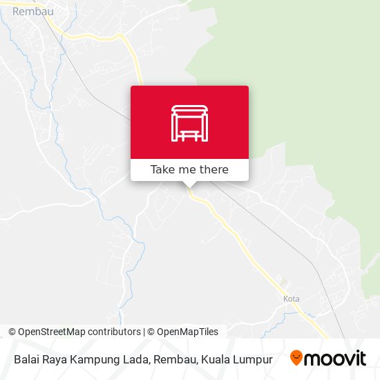 Balai Raya Kampung Lada, Rembau map