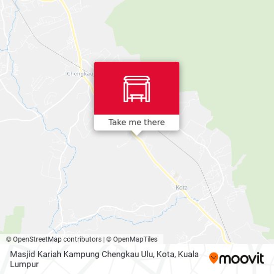 Peta Masjid Kariah Kampung Chengkau Ulu, Kota