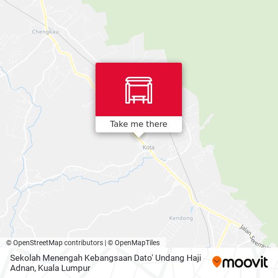 Peta Sekolah Menengah Kebangsaan Dato' Undang Haji Adnan