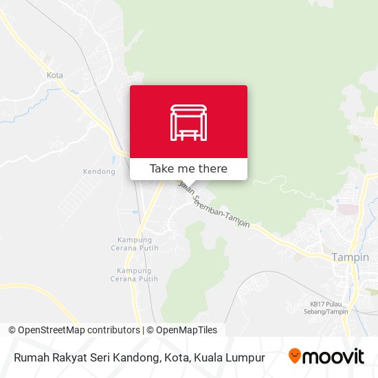 Rumah Rakyat Seri Kandong, Kota map