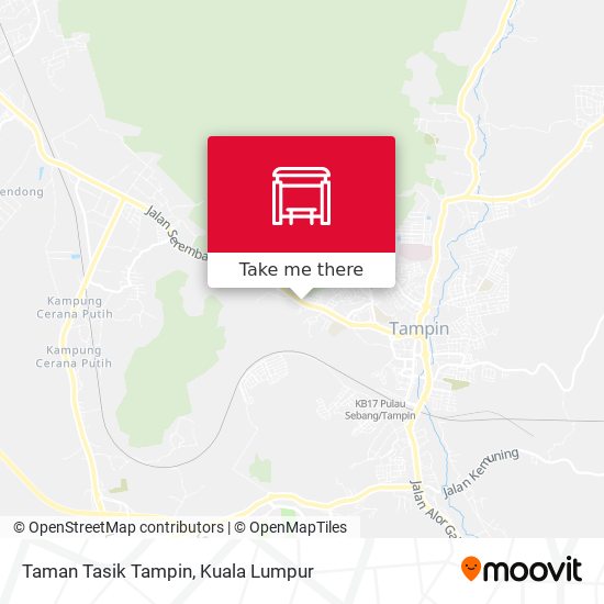 Peta Taman Tasik Tampin