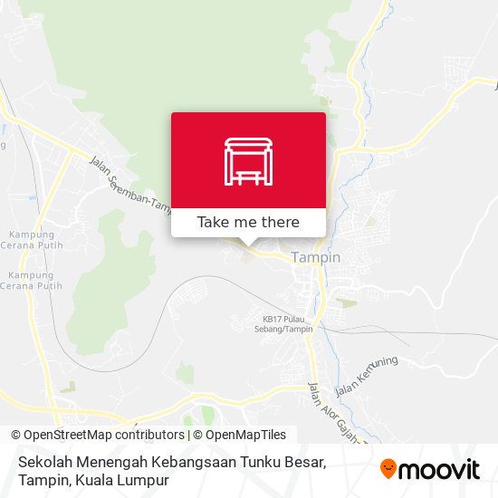 Sekolah Menengah Kebangsaan Tunku Besar, Tampin map