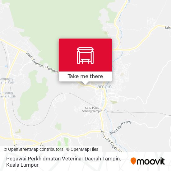 Pegawai Perkhidmatan Veterinar Daerah Tampin map