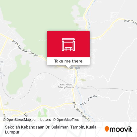 Peta Sekolah Kebangsaan Dr. Sulaiman, Tampin