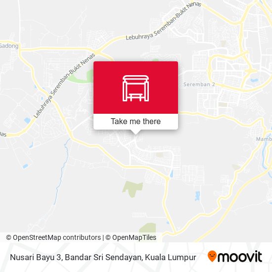 Peta Nusari Bayu 3, Bandar Sri Sendayan