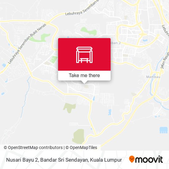 Peta Nusari Bayu 2, Bandar Sri Sendayan