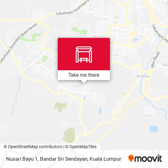 Peta Nusari Bayu 1, Bandar Sri Sendayan