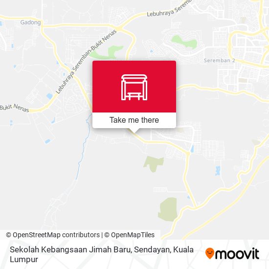 Peta Sekolah Kebangsaan Jimah Baru, Sendayan