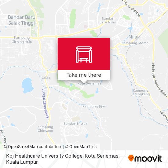 Kpj Healthcare University College, Kota Seriemas map