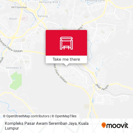 Peta Kompleks Pasar Awam Seremban Jaya