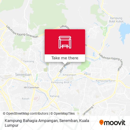 Peta Kampung Bahagia Ampangan, Seremban