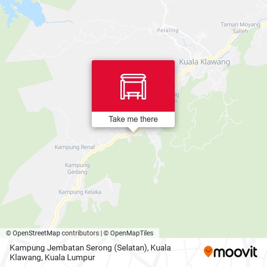 Peta Kampung Jembatan Serong (Selatan), Kuala Klawang