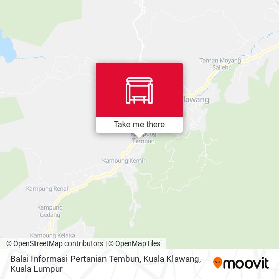 Balai Informasi Pertanian Tembun, Kuala Klawang map