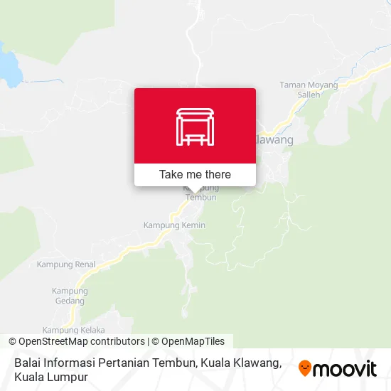 Balai Informasi Pertanian Tembun, Kuala Klawang map