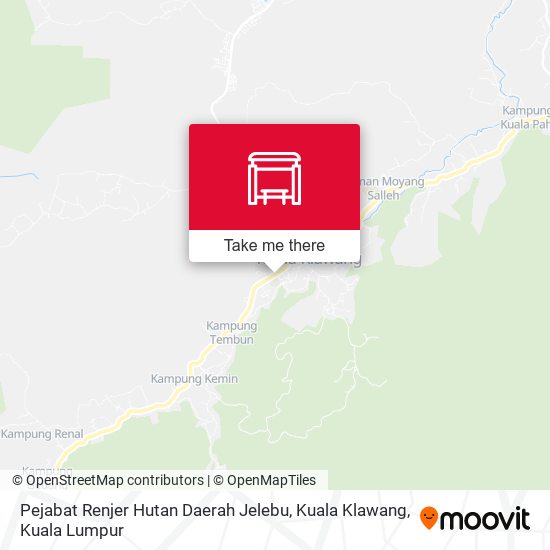 Peta Pejabat Renjer Hutan Daerah Jelebu, Kuala Klawang