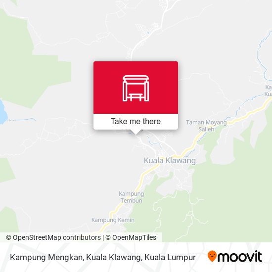 Peta Kampung Mengkan, Kuala Klawang