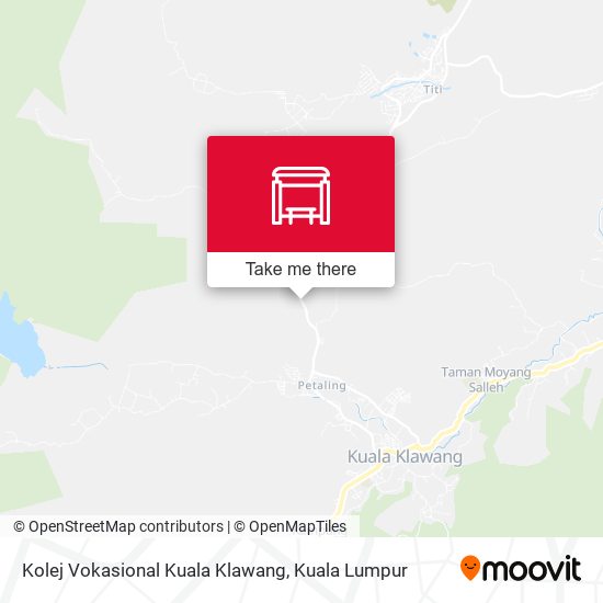 Peta Kolej Vokasional Kuala Klawang