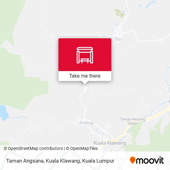 Peta Taman Angsana, Kuala Klawang