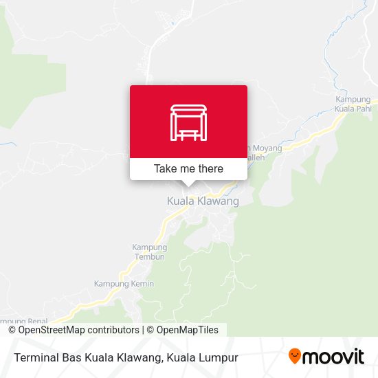 Peta Terminal Bas Kuala Klawang