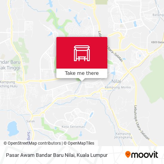 Peta Pasar Awam Bandar Baru Nilai