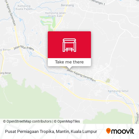 Pusat Perniagaan Tropika, Mantin map