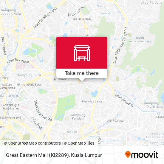 Great Eastern Mall (Kl2289) map