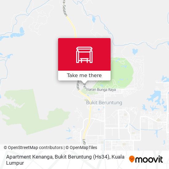 Peta Apartment Kenanga, Bukit Beruntung (Hs34)