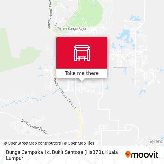 Bunga Cempaka 1c, Bukit Sentosa (Hs370) map