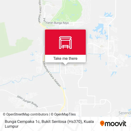 Bunga Cempaka 1c, Bukit Sentosa (Hs370) map