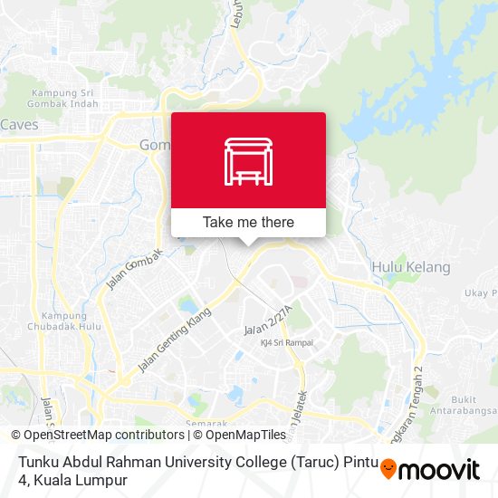 Tunku Abdul Rahman University College (Taruc) Pintu 4 map