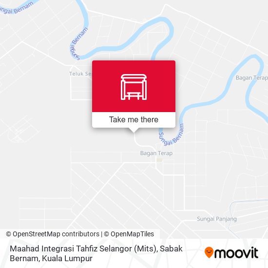 Maahad Integrasi Tahfiz Selangor (Mits), Sabak Bernam map