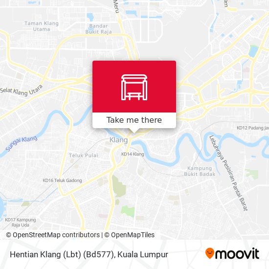 Peta Hentian Klang (Lbt) (Bd577)