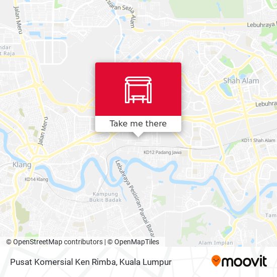 Pusat Komersial Ken Rimba map