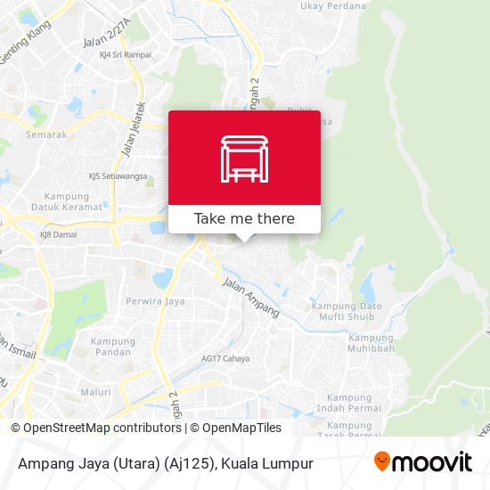 Ampang Jaya (Utara) (Aj125) map