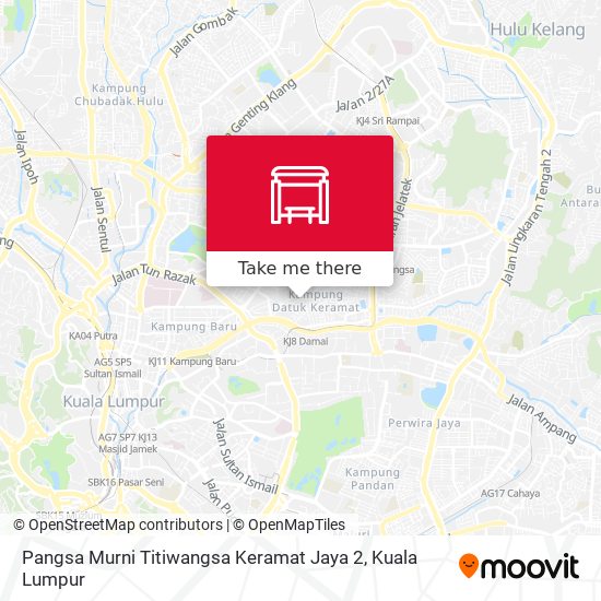 Peta Pangsa Murni Titiwangsa Keramat Jaya 2