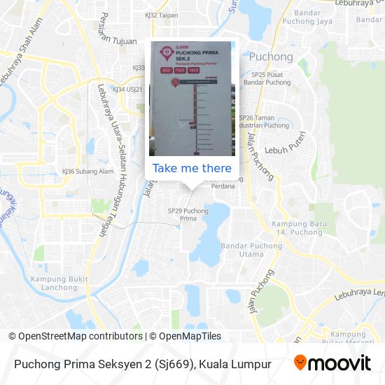 Peta Puchong Prima Seksyen 2 (Sj669)