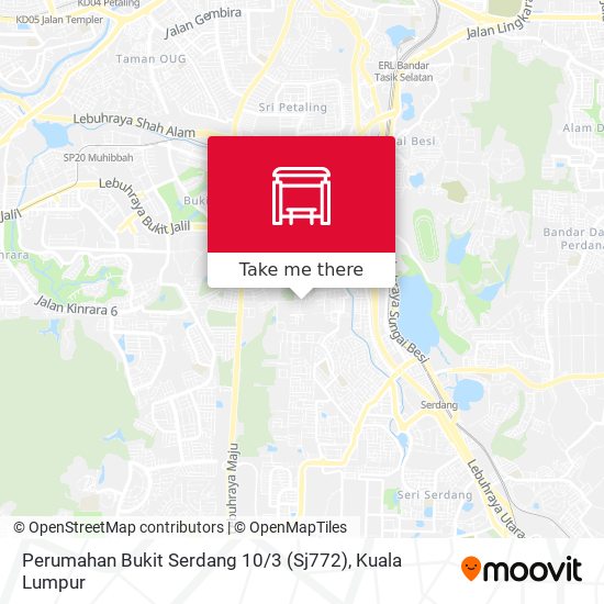 Peta Perumahan Bukit Serdang 10 / 3 (Sj772)