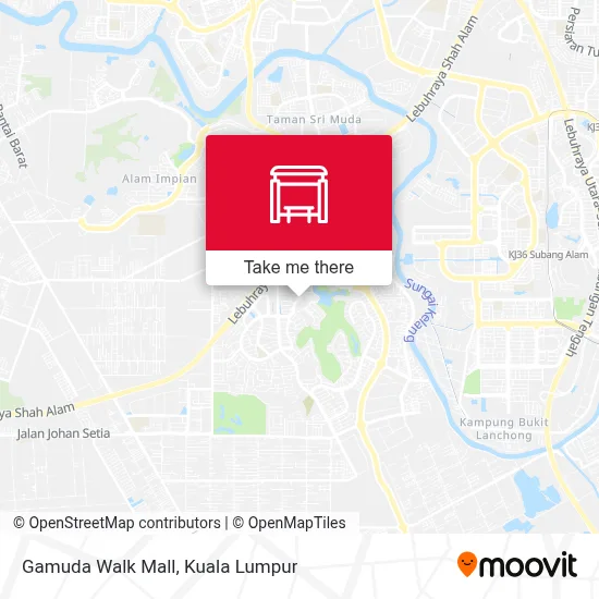 Gamuda Walk Mall map