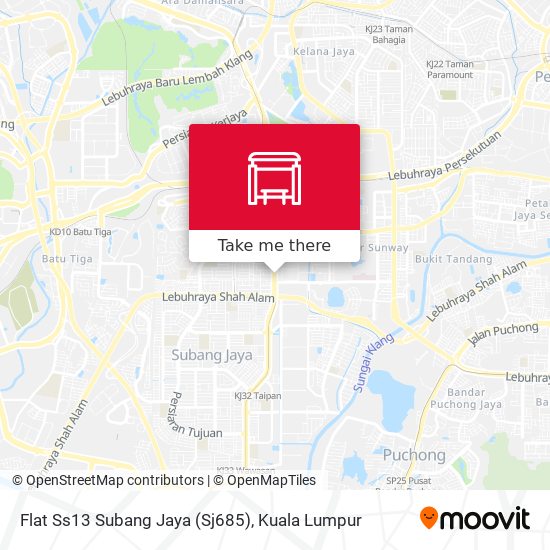 Flat Ss13 Subang Jaya (Sj685) map