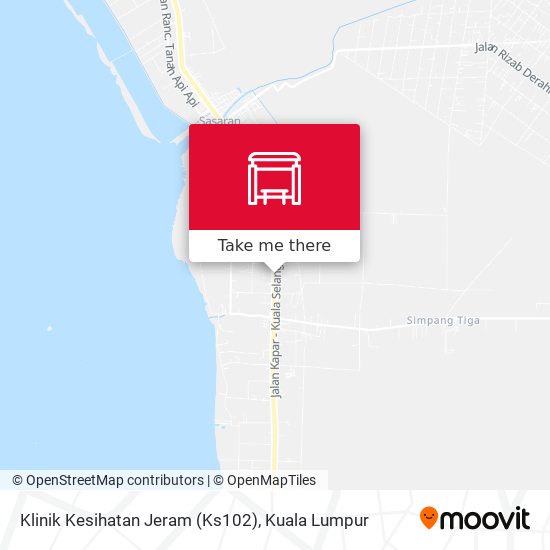Klinik Kesihatan Jeram (Ks102) map