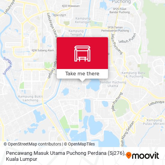 Peta Pencawang Masuk Utama Puchong Perdana (Sj276)