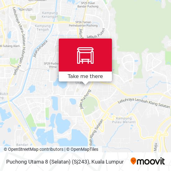 Peta Puchong Utama 8 (Selatan) (Sj243)