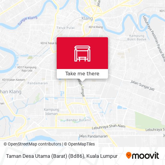 Peta Taman Desa Utama (Barat) (Bd86)