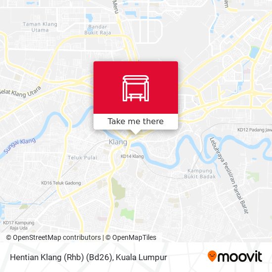 Peta Hentian Klang (Rhb) (Bd26)